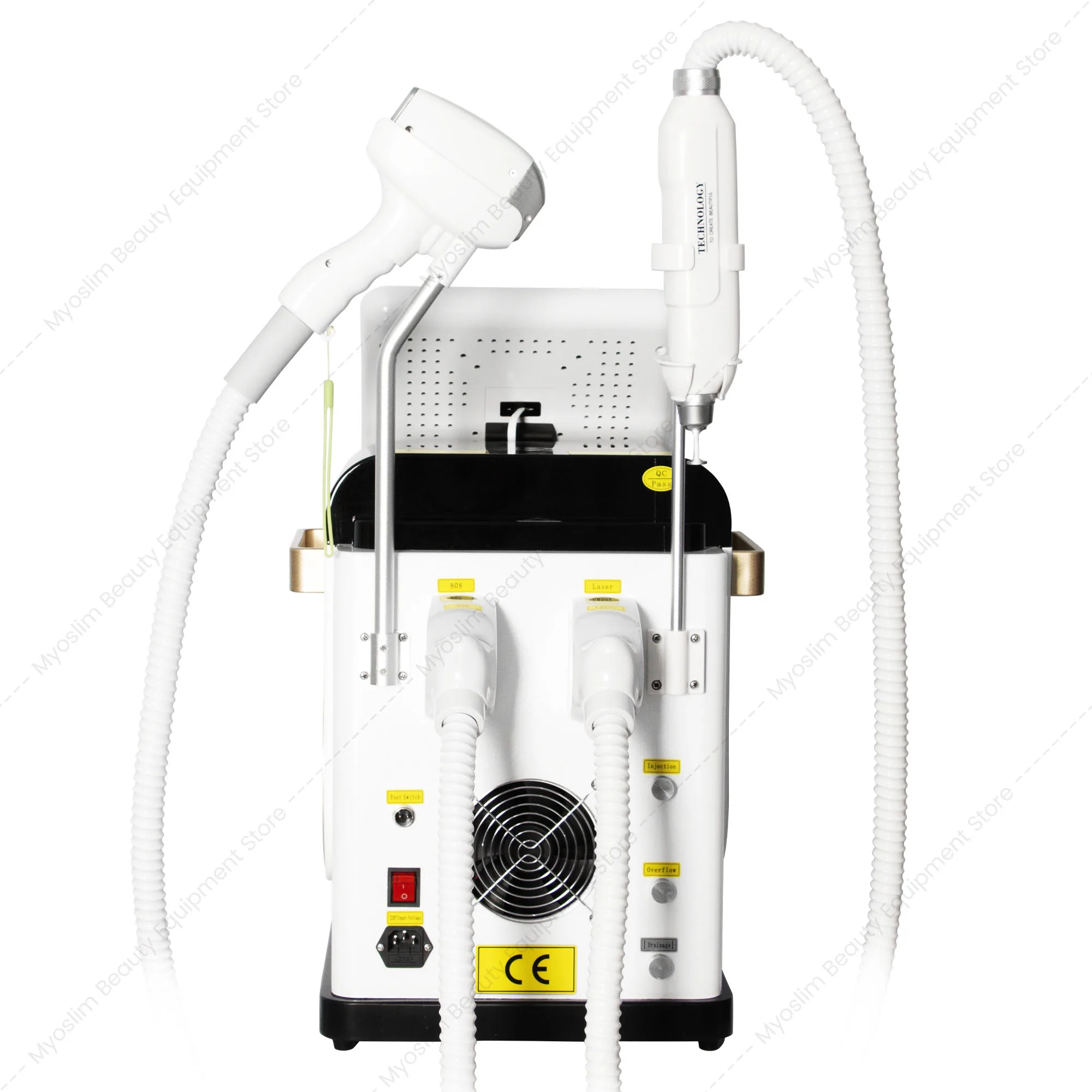 6000W 2in1 Diode Lase Hair Removal Picosecond Tattoo Removal Machine 755 808 940 1064nm 4Wavelength