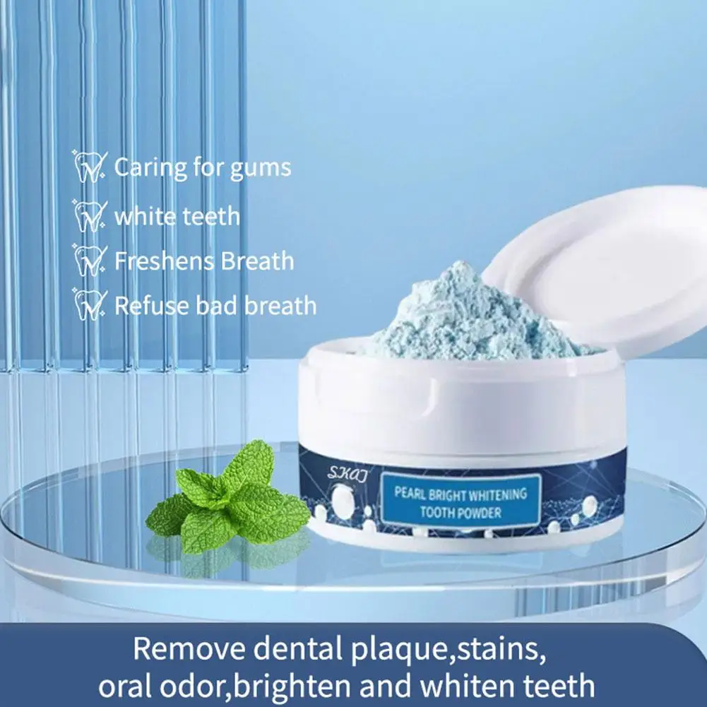 Whitening Tooth Powder Clean Stains Teeth Whitening Bleaching Powder Toothpaste Oral Cleaning Plaque Stains Oral Care