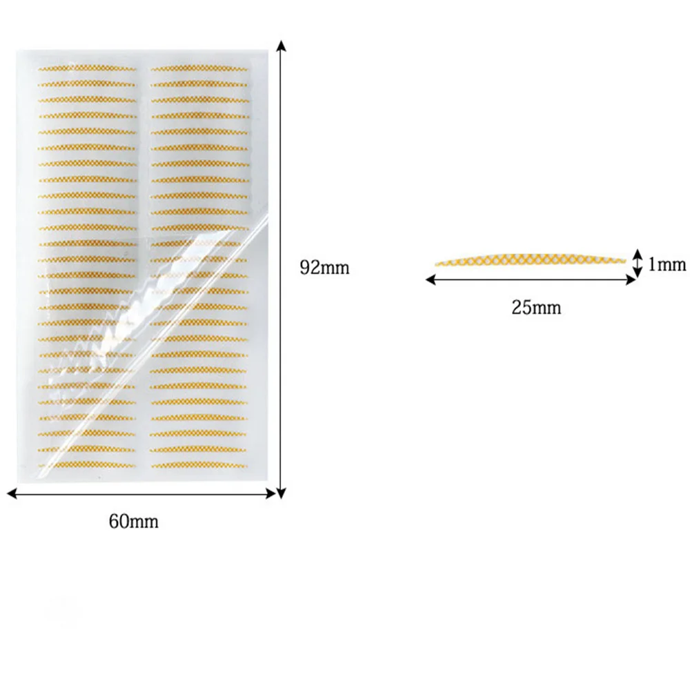 520 pces/10 folhas de malha invisível adesivos fita dupla pálpebra levantamento à prova dwaterproof água auto adesivo fibra rendas maquiagem dos olhos adesivo