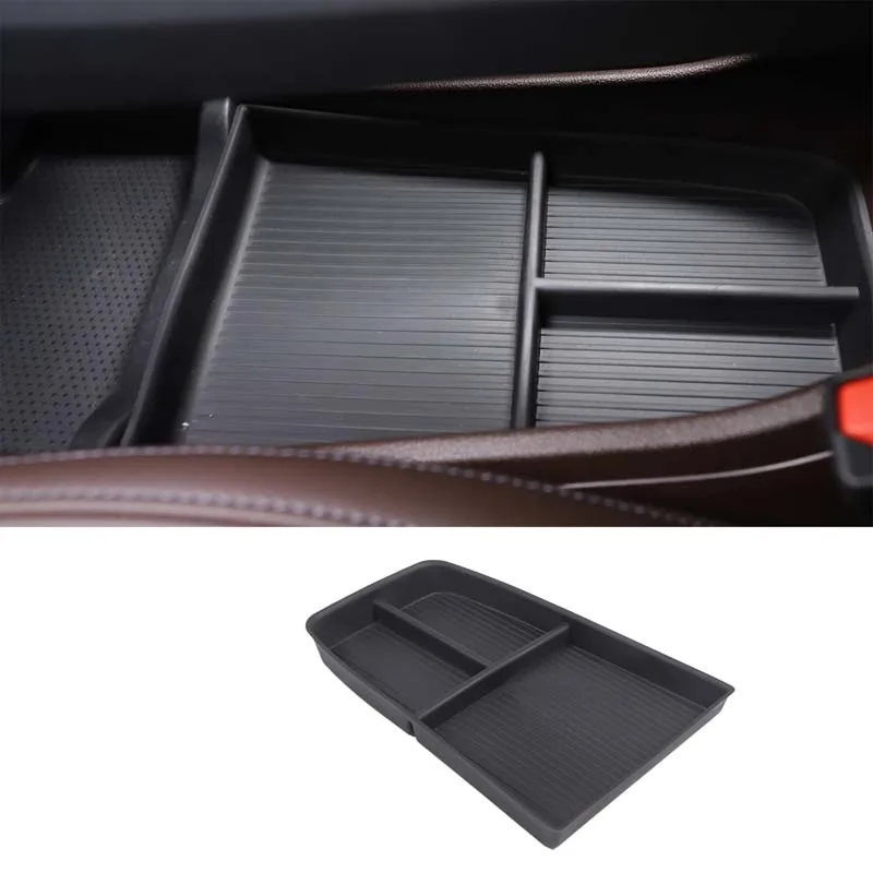 

For 2023-2024 BMW X1 IX1 U10 U11 TPE Black Car Central Control Lower Storage Box Mobile Phone Tray Car Interior Accessories