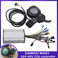 Electric Scooter Accessories 36V-60V 25A 500W-800W Smart Brushless Controller DAMAO MA01Color LCD Accelerator Switch For FLJ