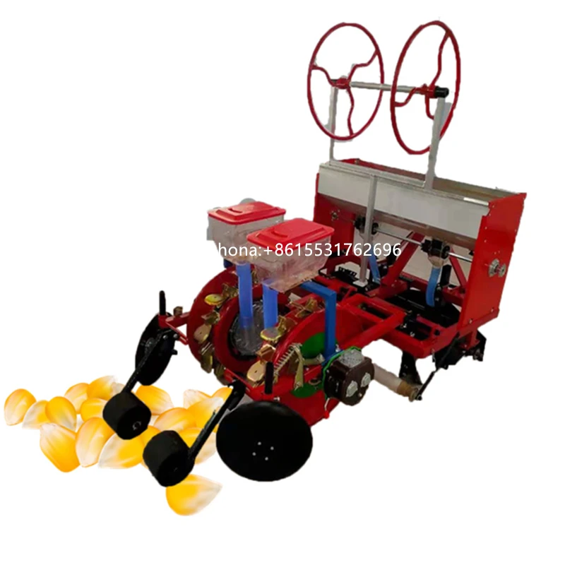 2 Row Multi-function Peanut Fertilizer Ridging Spraying Film-covering Sowing Machine Seeder Planter with High Efficiency