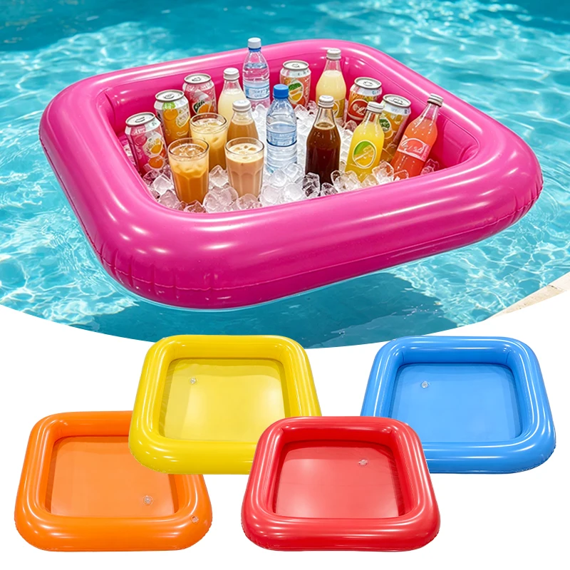 1 Stück Aufblasbare PVC-Eisbar-Kühlmatte Perfekt für Getränke und Snacks Ideal für Sommer Strand Wasserspaß Party
