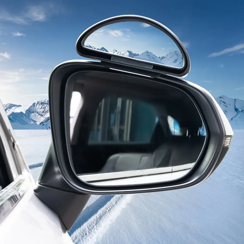 

Parking Rear View Car Blind Spot Mirror HD Glass Adjustable Degree Rear View Mirror Wide Angle With ABS Housing Car Side Mirror