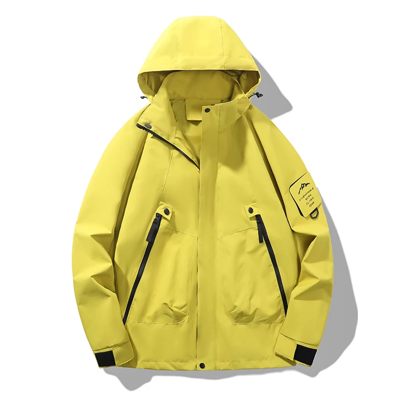 CHRLCK Chaquetas de senderismo para acampar para hombre, impermeables, cortavientos a prueba de viento para mujer, cazadora, correr, senderismo, chaquetas de pesca al aire libre