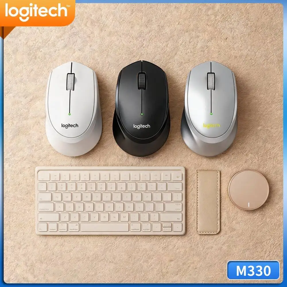 Logitech M330 Silent Wireless Mouse Intuitive Button Layout Easy Operation For Office Workers Students Home Study Task