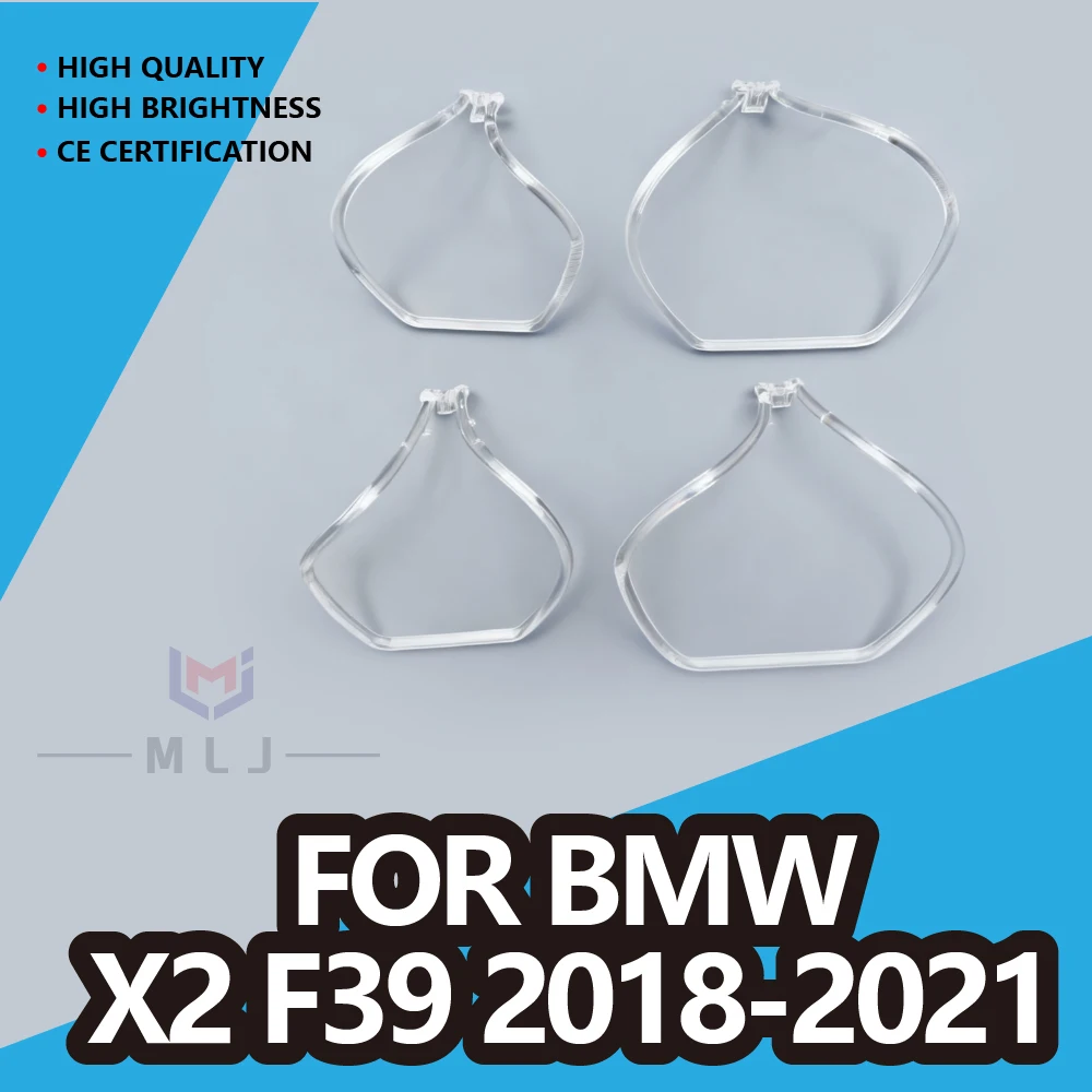 

For BMW X2 F39 2018-2021 Replacement Headlight Light Guide Aperture DRL Daytime Running Light Ring Car Accessories Angel Eyes