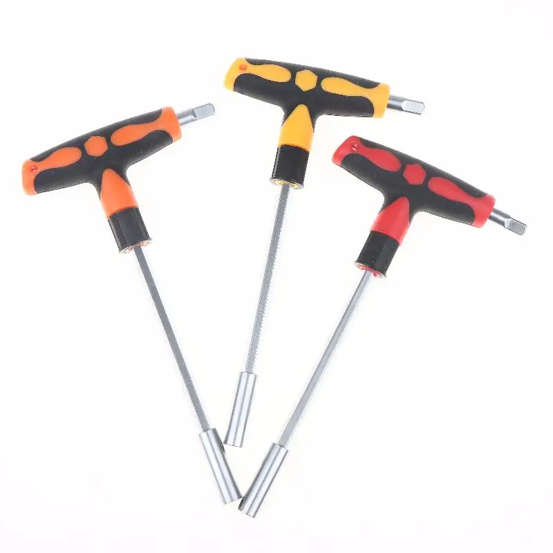 【CCA】T-shaped Cross Multi Purpose T-shaped Cross Handle Adapter Socket Hexagonal Plum Head Screwdriver Set