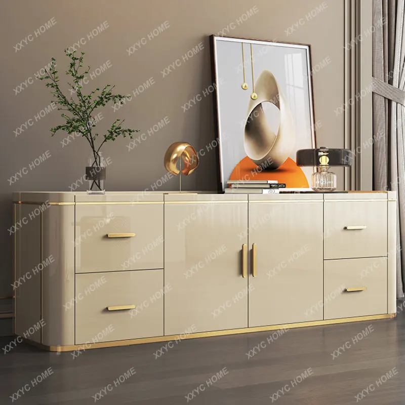 TV Bench for Bedroom New Modern Chest of Drawers Storage Cabinet Makeup Table Dressing Table Combination Master Bedroom TV Stand