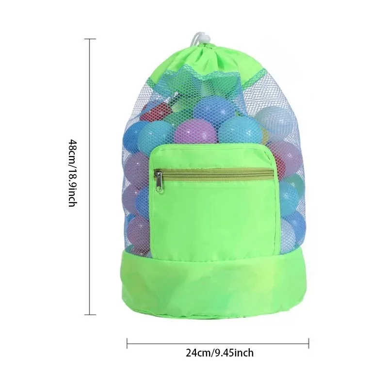 Foldable Go Out Beach Swimming Clothes Storage Bag Miscellaneous Sorting Beach Bag Backpack Handheld Storage Beach Bag Mesh Bag