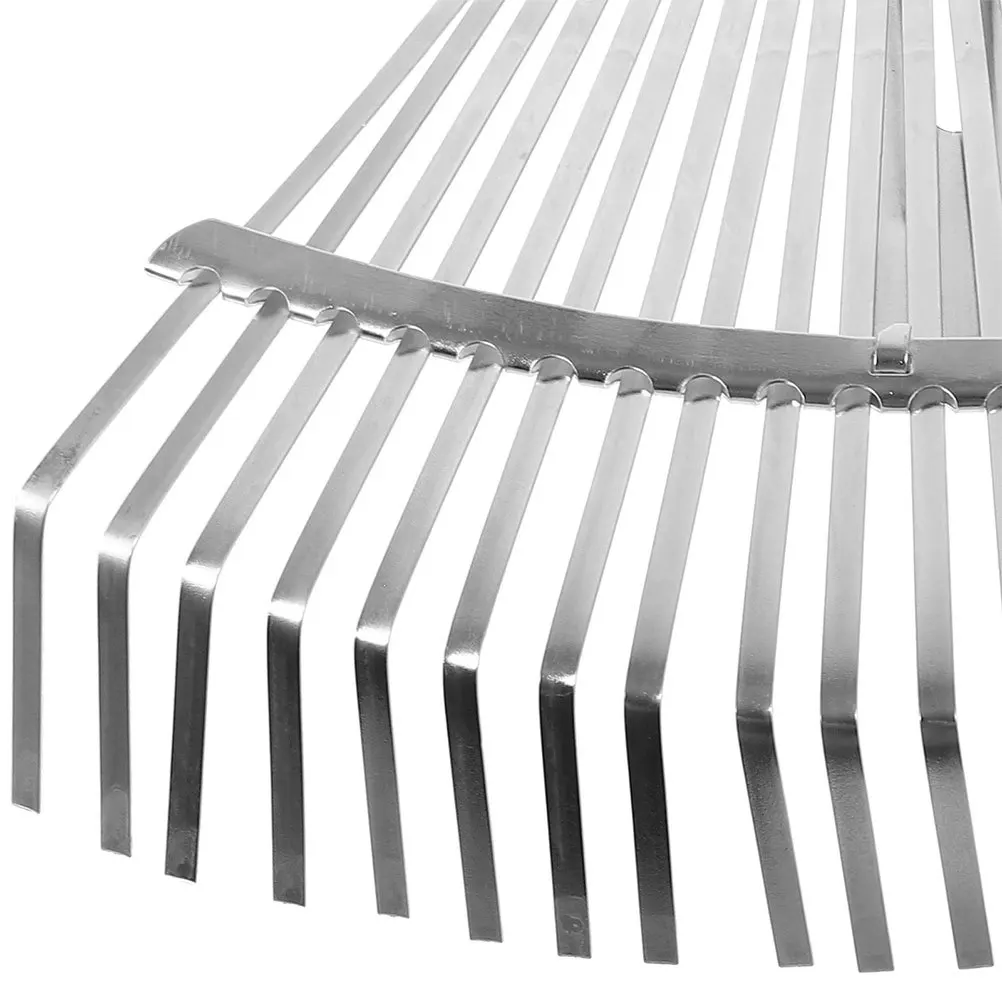 

2Pcs Retractable Handle Garden Rake Stainless Steel Durable Easy Digging Soil Mixing Compost Tool for Gardening Lawn Yard