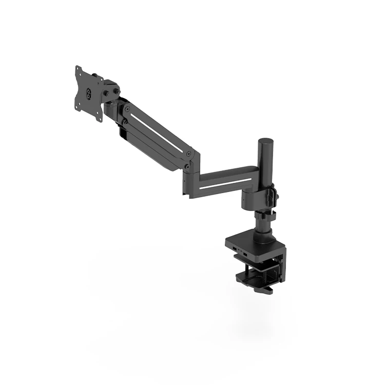 Adjustable Single Gas Spring Arm VESA Mount For Computer Screen