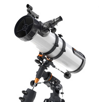 Celestron AM 130EQ Astronomical Telescope, Reflective 130/650, CG-3, Equatorial Instrument, Adjustable Steel Tripod, 1.25\