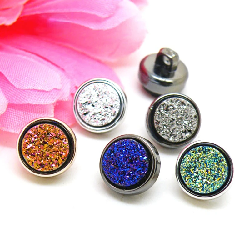 10mm Resin Buttons Scrapbook diy clothing buttons vintage buttons sewing tools and accessoires sewing supplies costura crafts