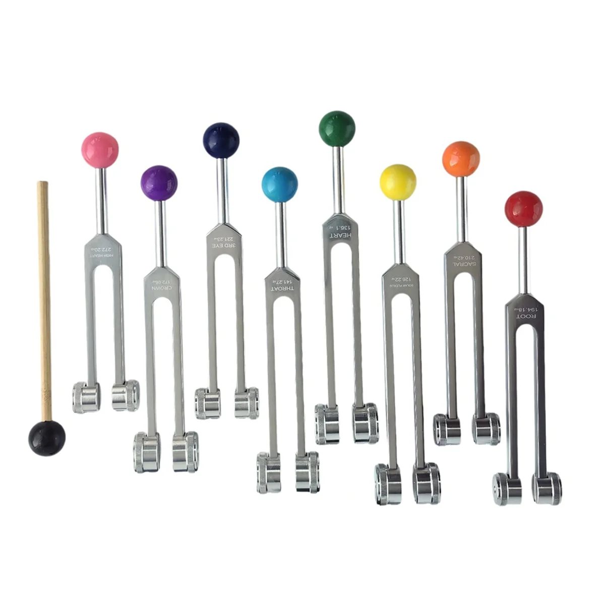 AT53 Chakra Tuning Fork Set for Healing, Tuning Forks with Tuning Fork Activator for Healing,Sound Therapy,Keep Body