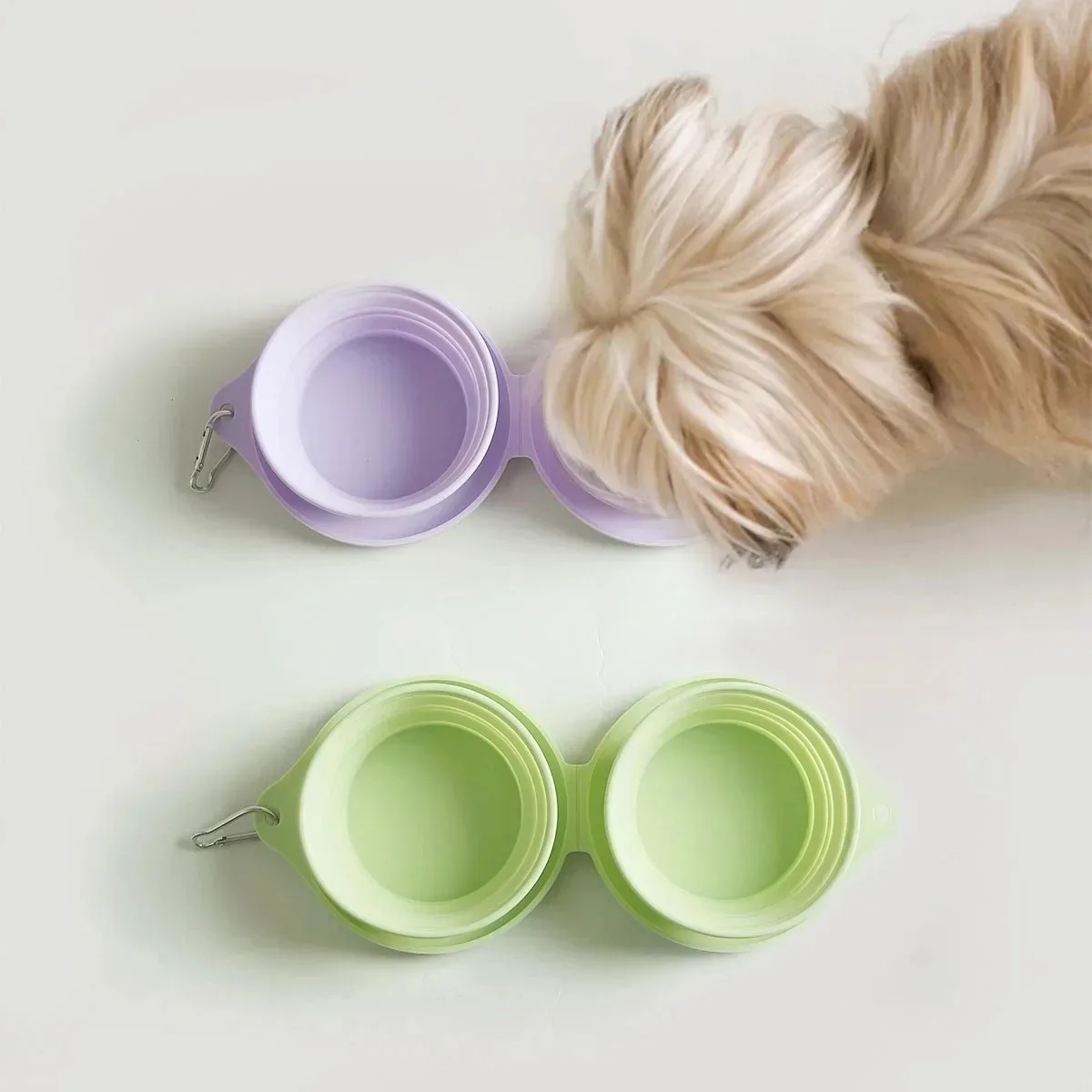 

Portable Silicone Pet Bowl - Collapsible Travel Food & Water Dish for Dogs & Cats, Outdoor Feeding Essentials