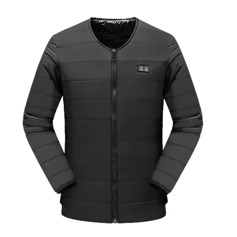 2025 Winter New Men's Electric Heating Jacket 22 Zones Smart Warming Coat USB Heated Vest for Skiing Winter Outdoor Sports Male
