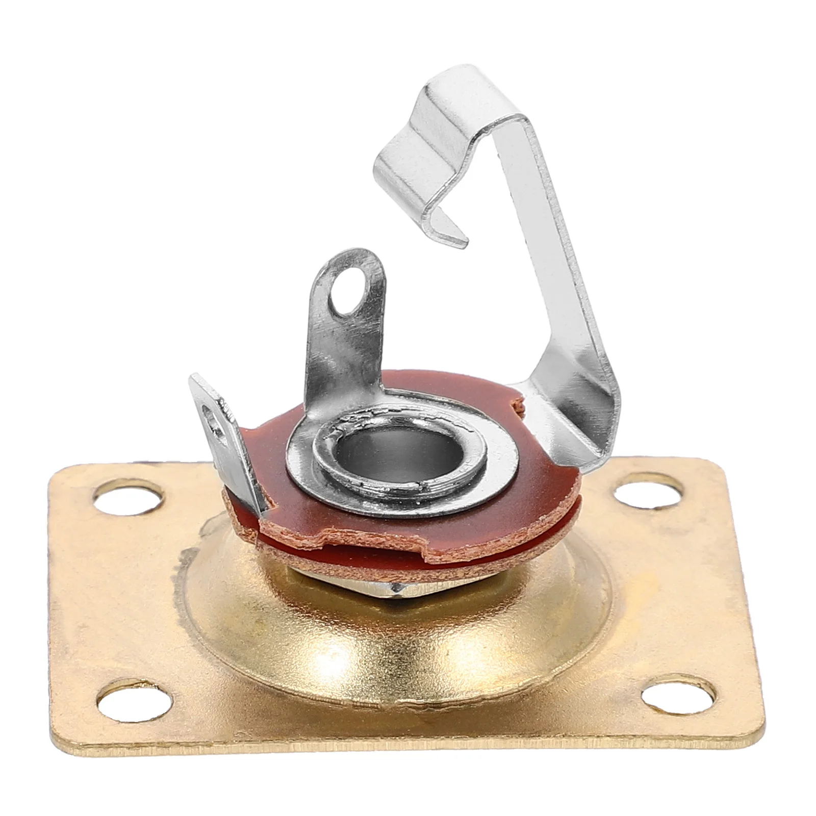 

1 Set Metal Jack Plate Replacement Pickup Socket Plates For Electric Bass Guitar Parts Output Input Socket Plate Guitar Fittings