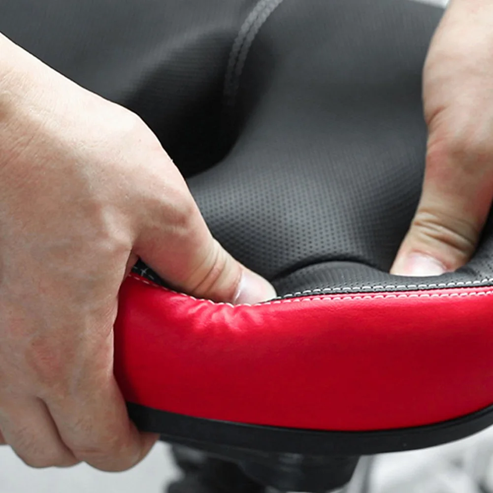 

Негабаритное велосипедное седло, широкая подушка для велосипедного сиденья с двойной амортизацией для мужчин и женщин для городских электрических стационарных велосипедов