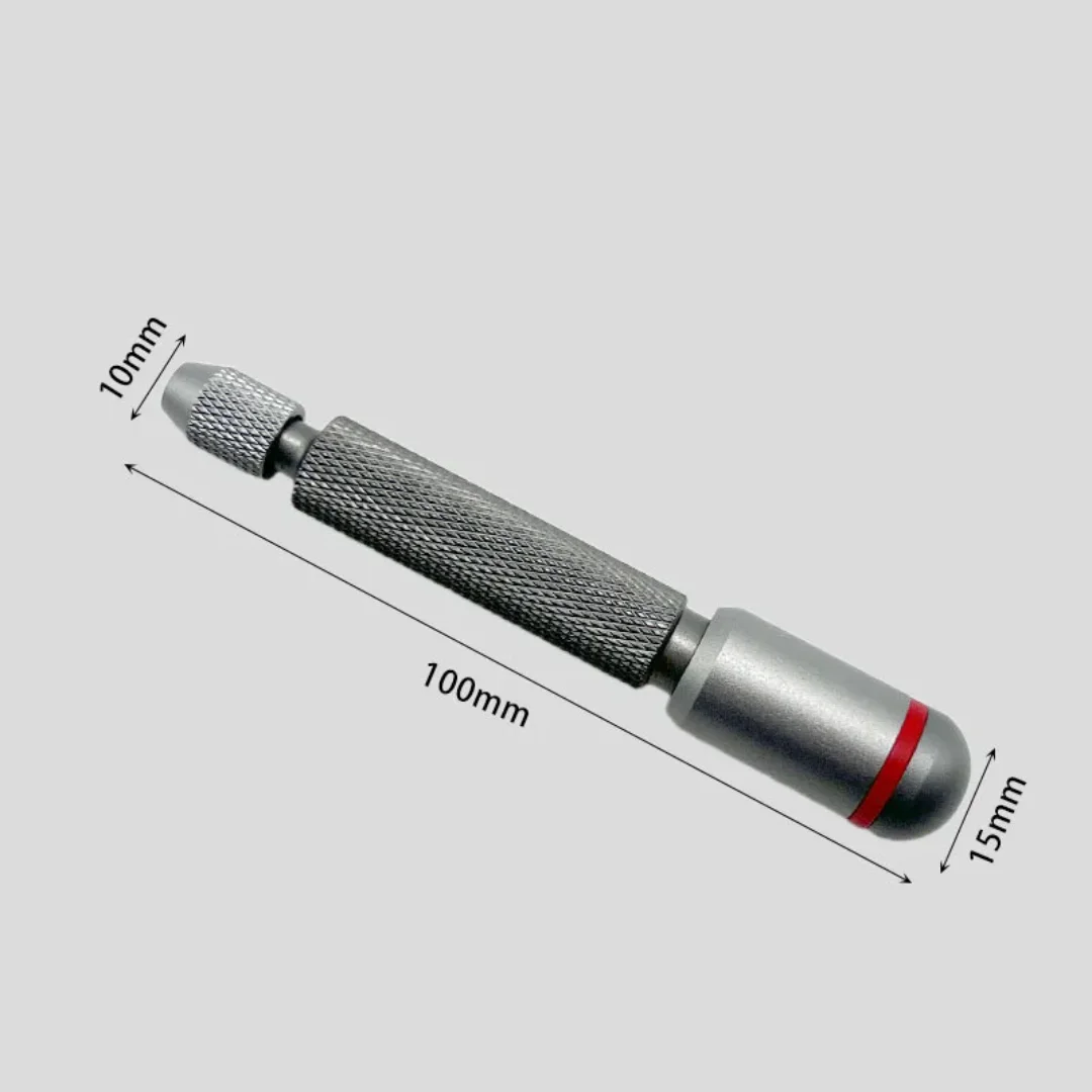 Needle Vise Set Decompression Hand Twist Drill Double Bearing Rotary Interchangeable Bits of Different Sizes