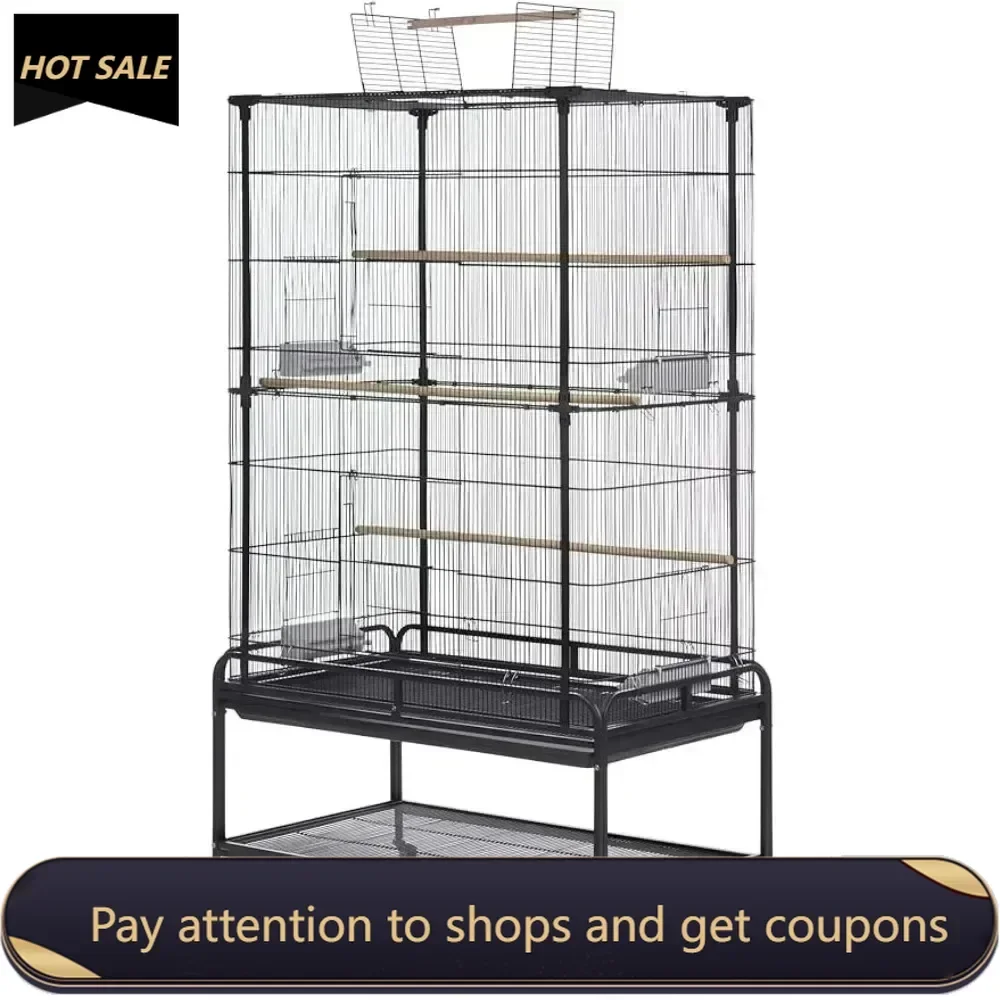 

Bird House for Birds Accessories Black Aves Playtop Flight Bird Cage With Stand - F085 Hummingbird Large Parrot Cage Loungefly