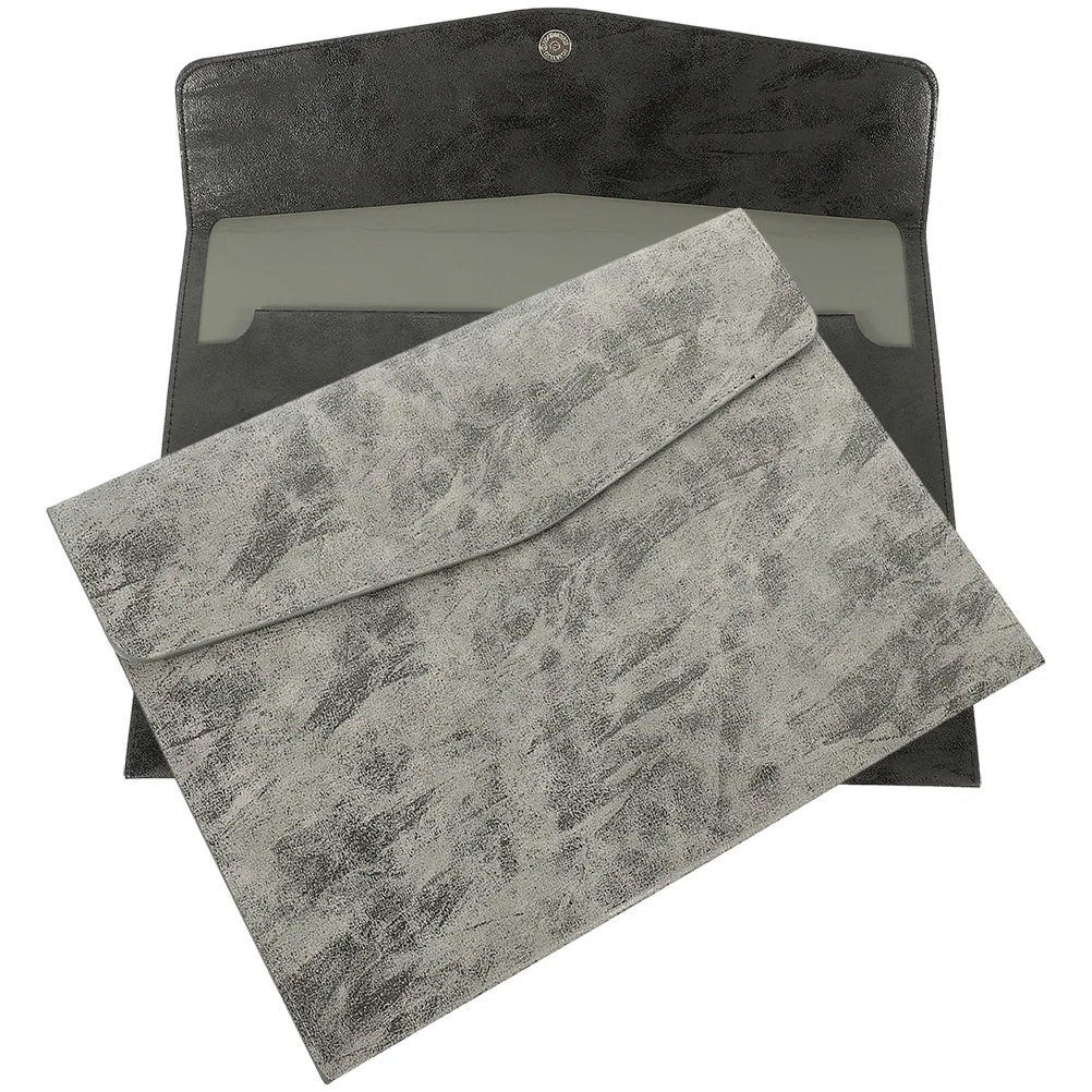 2 шт., искусственная сумка для документов, папка для файлов, контейнер для квитанций, портативная сумка для файлов, дизайн кнопки, офисный органайзер для купюр, безопасный файл