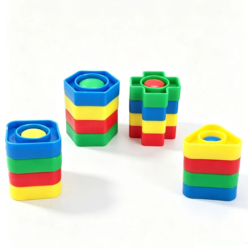 20/10Pair Plastic Jumbo Nuts And Bolts Toys Kids Screw Building Blocks Fine Motor Skills Occupational Therapy Educational Gifts view 4