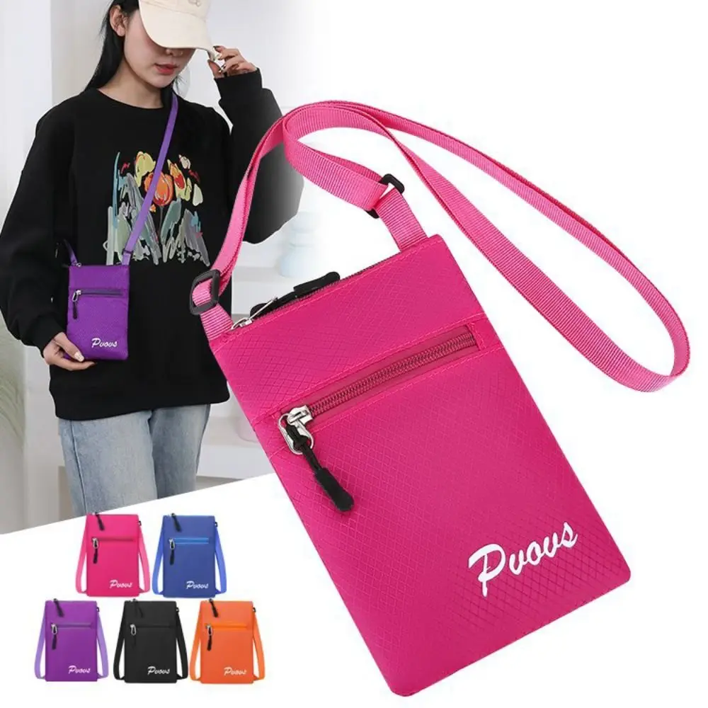 

Простая многофункциональная квадратная сумка на плечо на молнии ярких цветов, маленькая сумка через плечо, повседневная спортивная сумка для мобильного телефона, женская