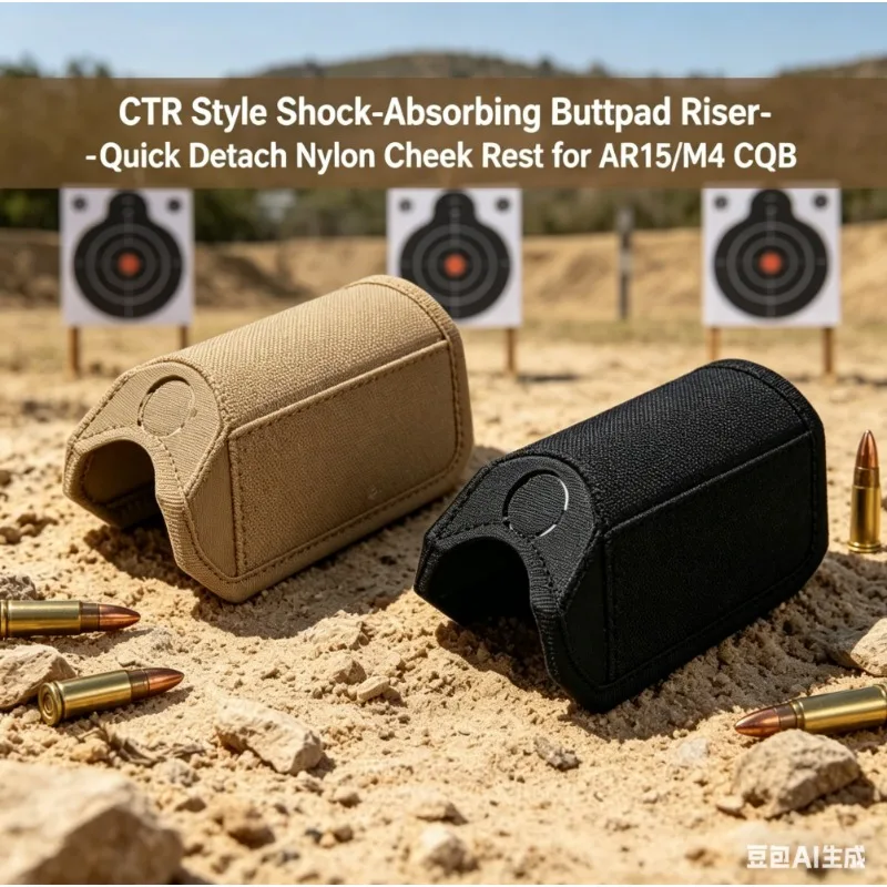 

CTR Series Stock Riser Impact Relief Nylon Rapid Remove Cheek Cushion for AR15 M4 CQB Military Hunt Accessories