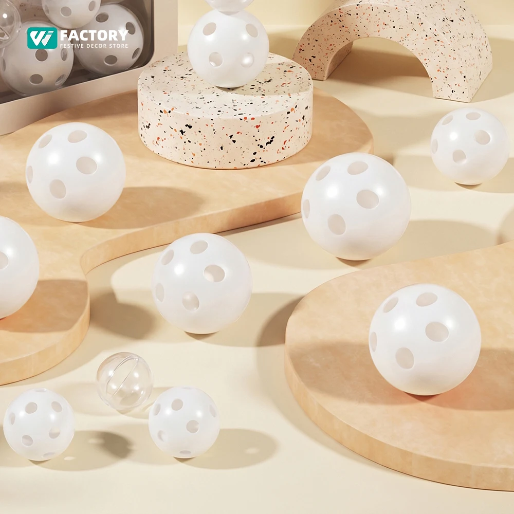 20 Stück Weiße Eingebaute Plastik-Glöckchen Quietschende Geräuschgeneratoren Rassel Haustier-Glöckchen Geräuschmacher Reparatur Katzen- und Hundespielzeug 17/24/28/38mm – Detail 3