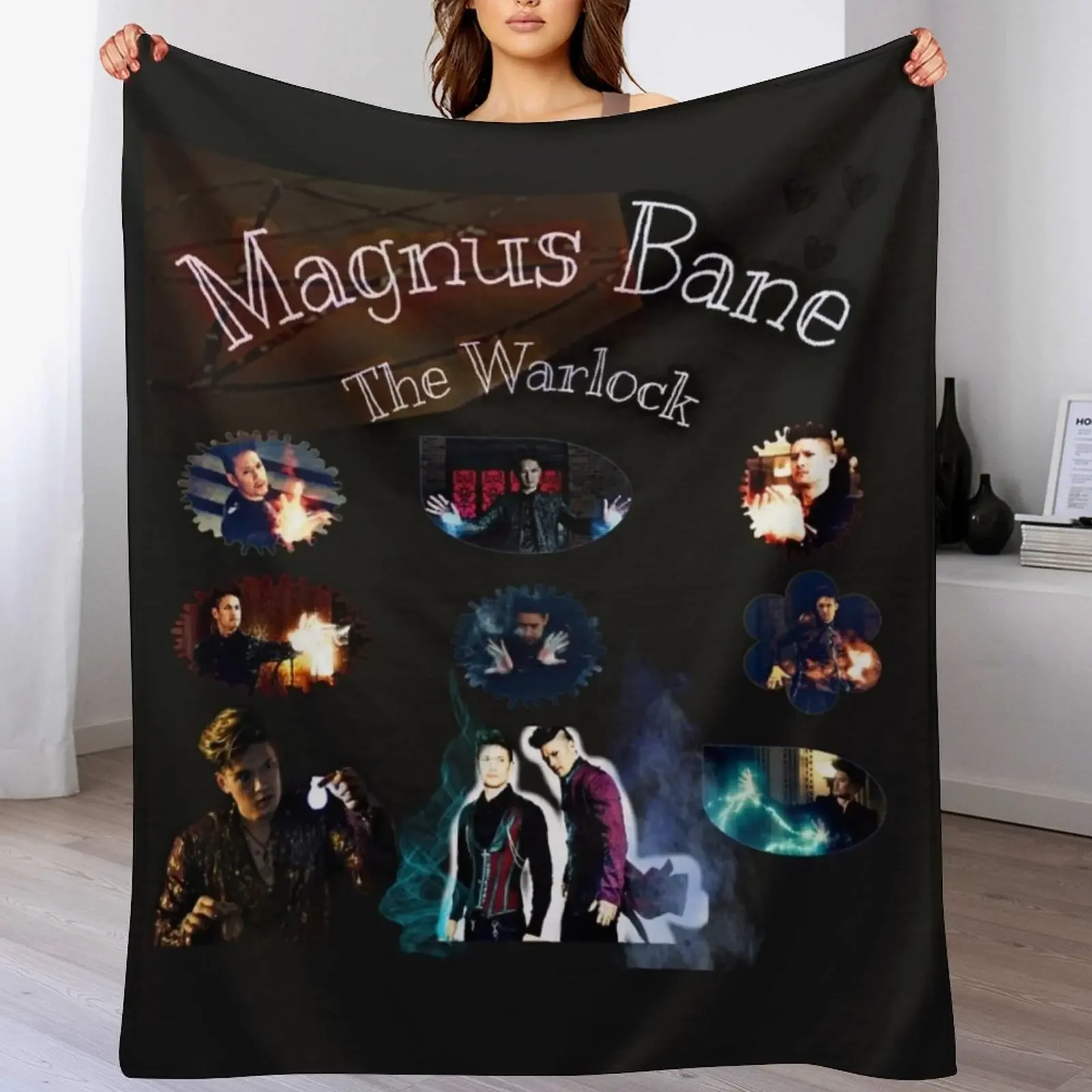 Magnus Bane The Warlock Throw Blanket Fade Resistant Durable Throw Blanket