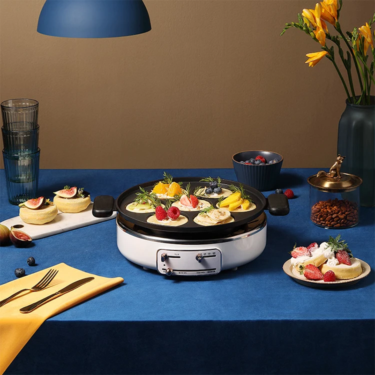 مقلاة كهربائية متعددة الوظائف مع مقلاة غير لاصقة ، وعاء ساخن للرفع التلقائي ، شواية الكل في واحد