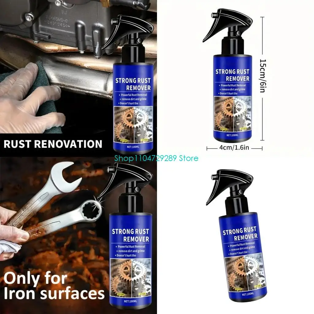 D8KE Car Rust Remover Sprayer Metal Paint Cleaner Rust Remover Sprayer Car Maintenance Iron Powder Cleaning