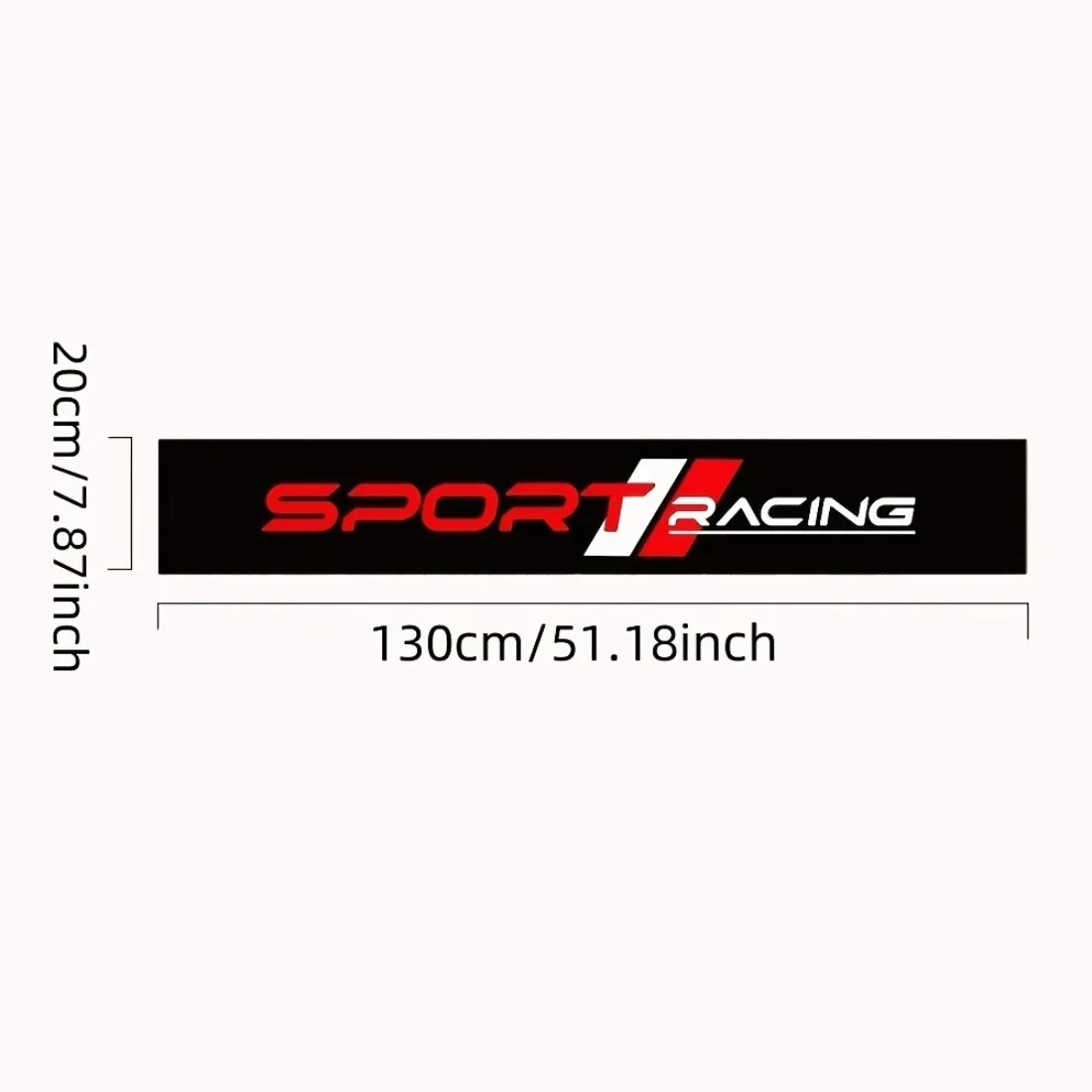 Auto Front Windshield Decal Sticker 1Pc Sport Racing Graphic Waterproof Vinyl Sunshade Strip Car Body Refit Decoration