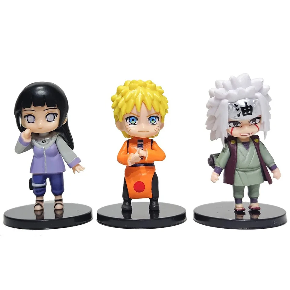 12 teile/satz Anime Q Version Naruto Shippuden Hinata Sasuke Itachi Kakashi Gaara Figur PVC Figuren Spielzeug Puppen Kid Weihnachten Geschenke
