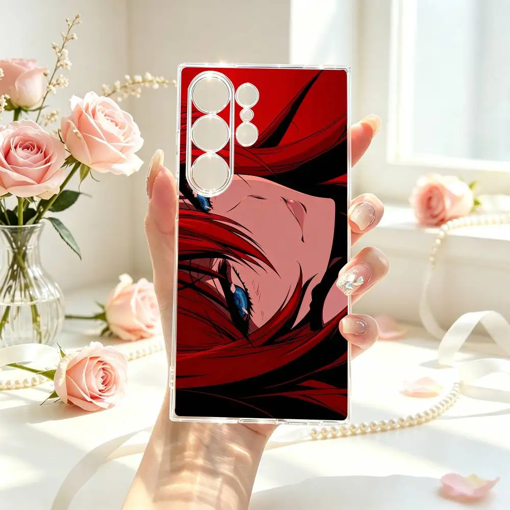 Gremory DxD School Rias Phone Case For Samsung S25,S24,S21,S22,S23,S30,Ultra,S20,Plus,Fe Transparent Cover