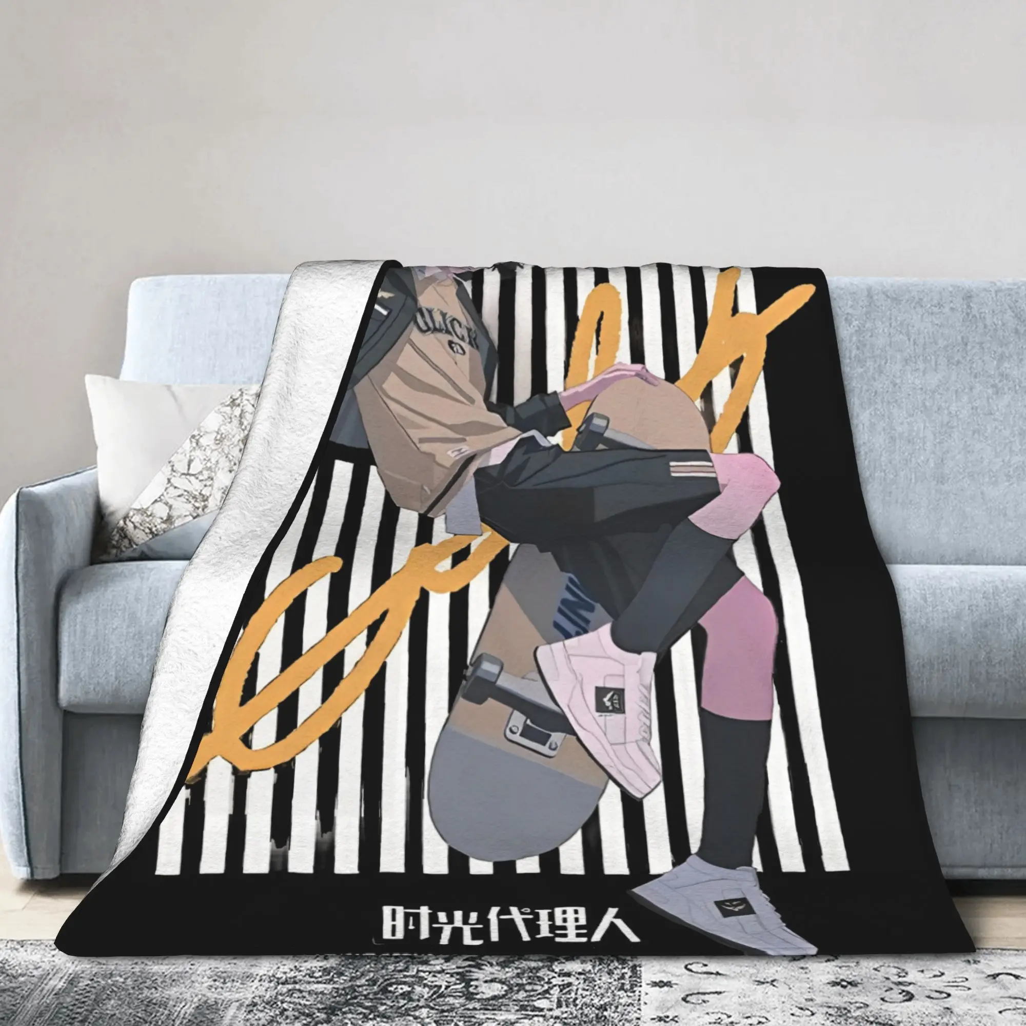 

Стильное одеяло Link Click Cheng Xiaoshi, мягкое фланелевое удобное одеяло, которое можно стирать в машине