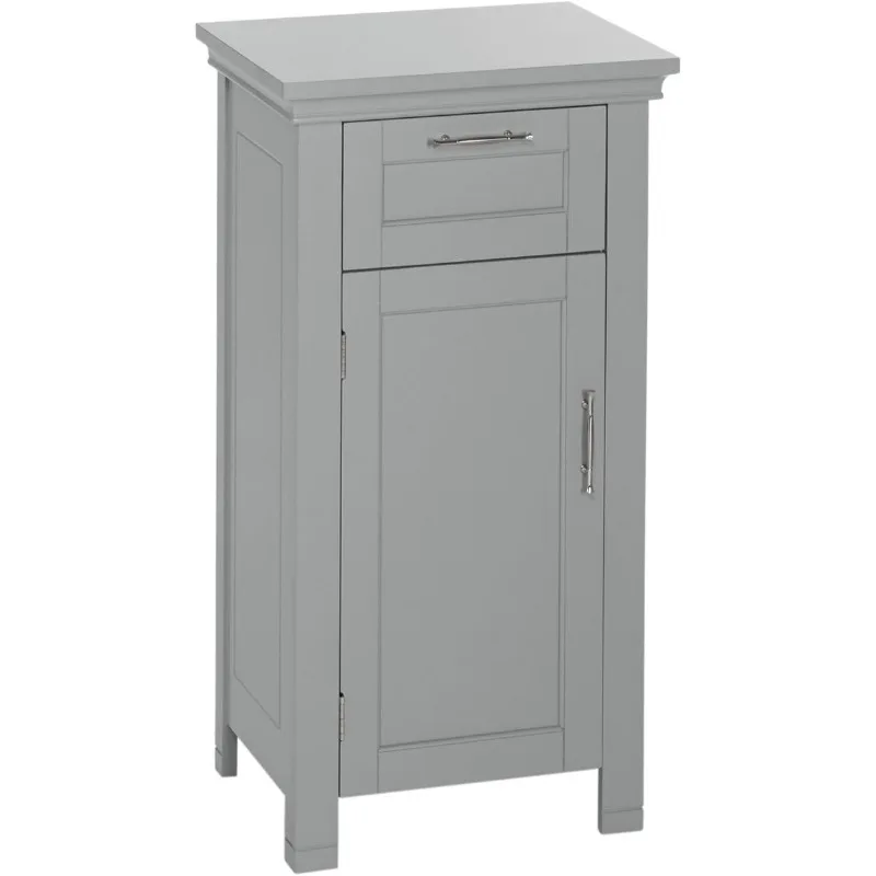 

06-076 Home Somerset Collection Single Door Floor Cabinet, Gray, No Size,Grey