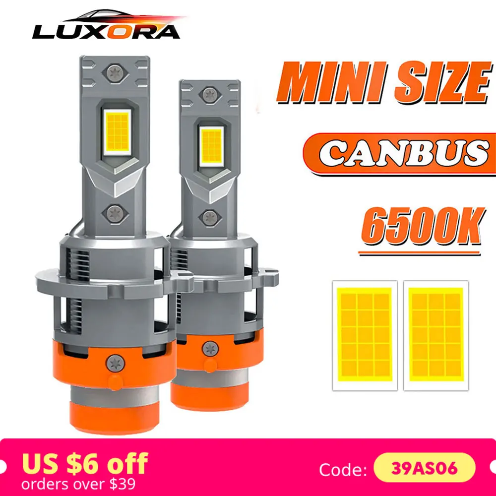 Mini D2S D4S D1S D3S LED Headlight Bulb Canbus Wireless D2R D4R D5S D8S Car Lights HID Xenon 1:1 Turbo Led Auto Light Headlamp