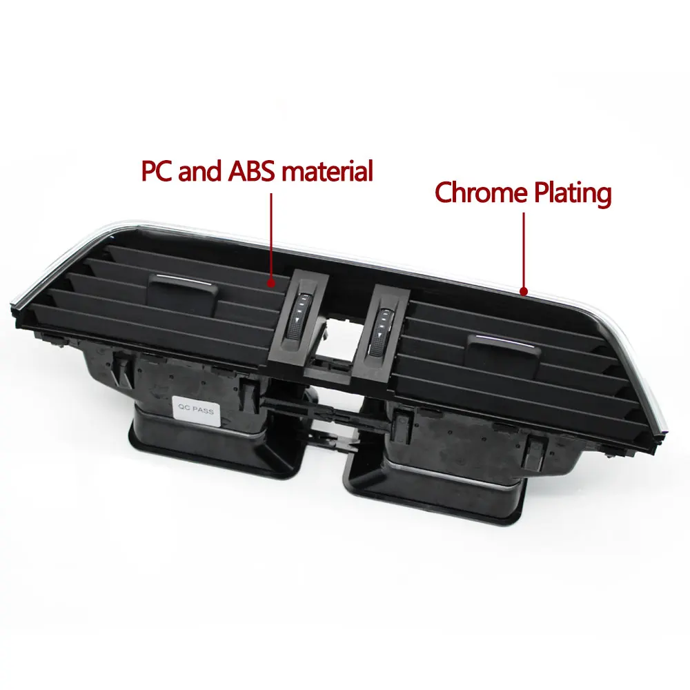 Montaje de salida de rejilla de ventilación de aire acondicionado Central delantero de coche para Skoda Octavia, 5E0820951, 5E0820951CZLL, 2015-2021