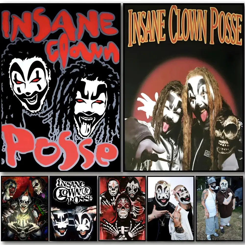 music group wall art I-Insane Clown Posse Poster HD art sticky wall waterproof home bedroom bar aesthetic decoration