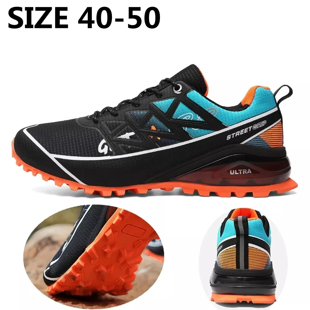 Zapatillas de deporte para exteriores para hombre, zapatos deportivos ligeros antideslizantes, impermeables, transpirables, para correr