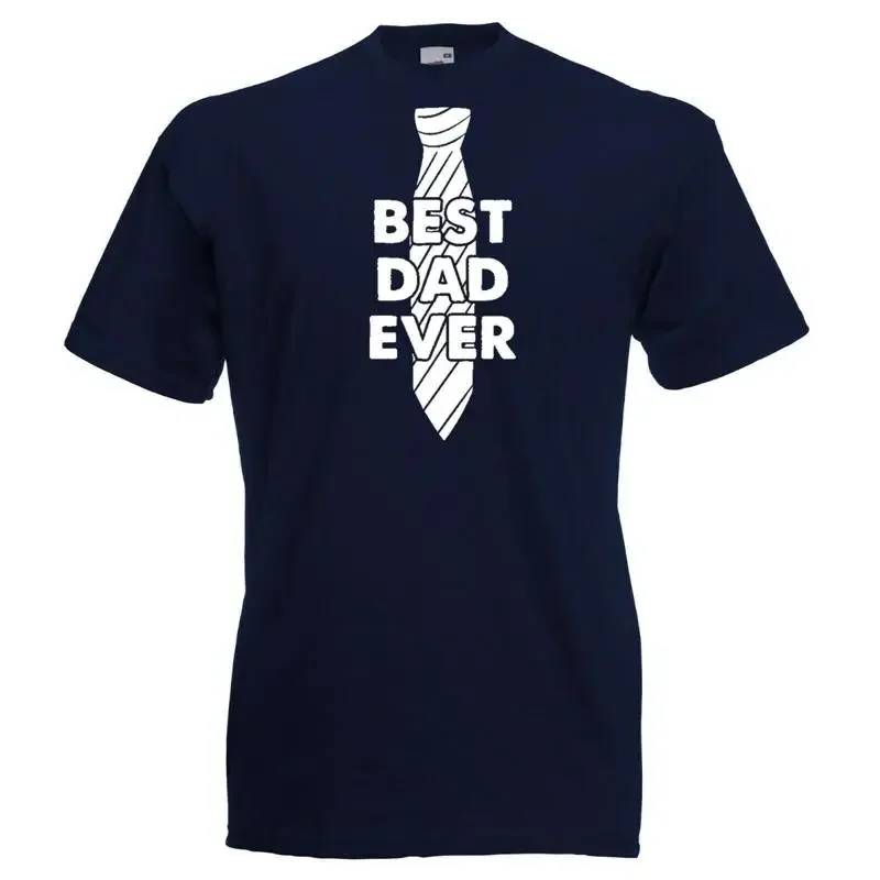 Camiseta azul marino del mejor papá de todos los tiempos Xtsn274
