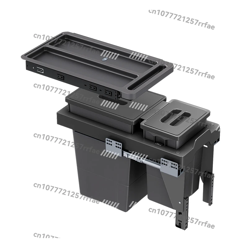 

Kitchen integrated trash can base drawer hidden trash can pull out recycling trash can