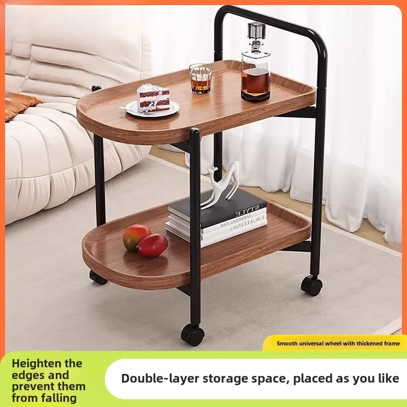 

Double Side Several Home With Wheeled Shelving Sofa Side Several Bedroom Table Living Room Removable Trolley End Table Hot