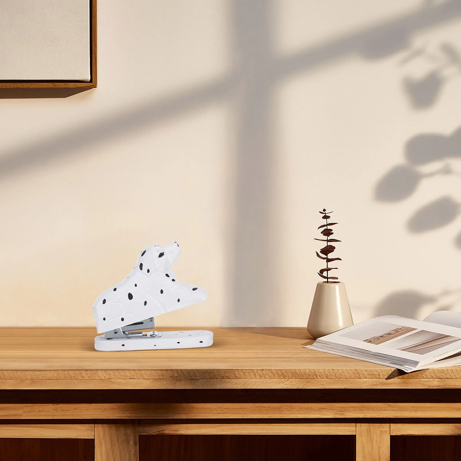 

Wooden Dog Desktop Stapler Mini Animal Stapler Creative Office School Stationery Portable Animal Desk Tool Funny Woodcarving