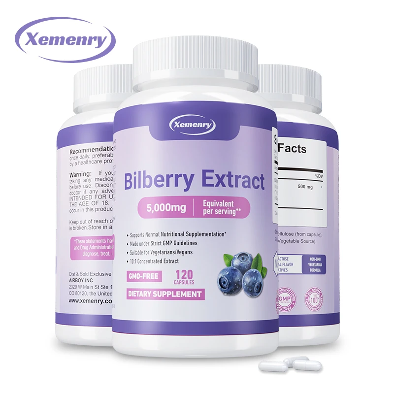 

Bilberry Extract - Eye Health Supplement, Relieves Visual Fatigue, Eye Bright, Eye Vitamins & Vision Health Dietary Supplement