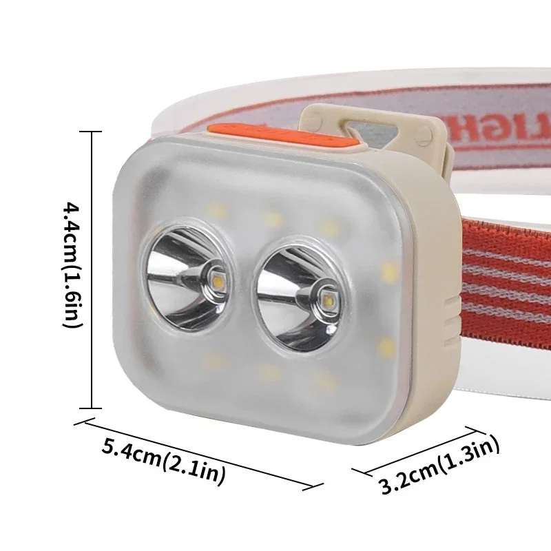 Long battery life 7-speed super bright rechargeable headlamp for night fishing outdoor strong light fishing camping headlamp