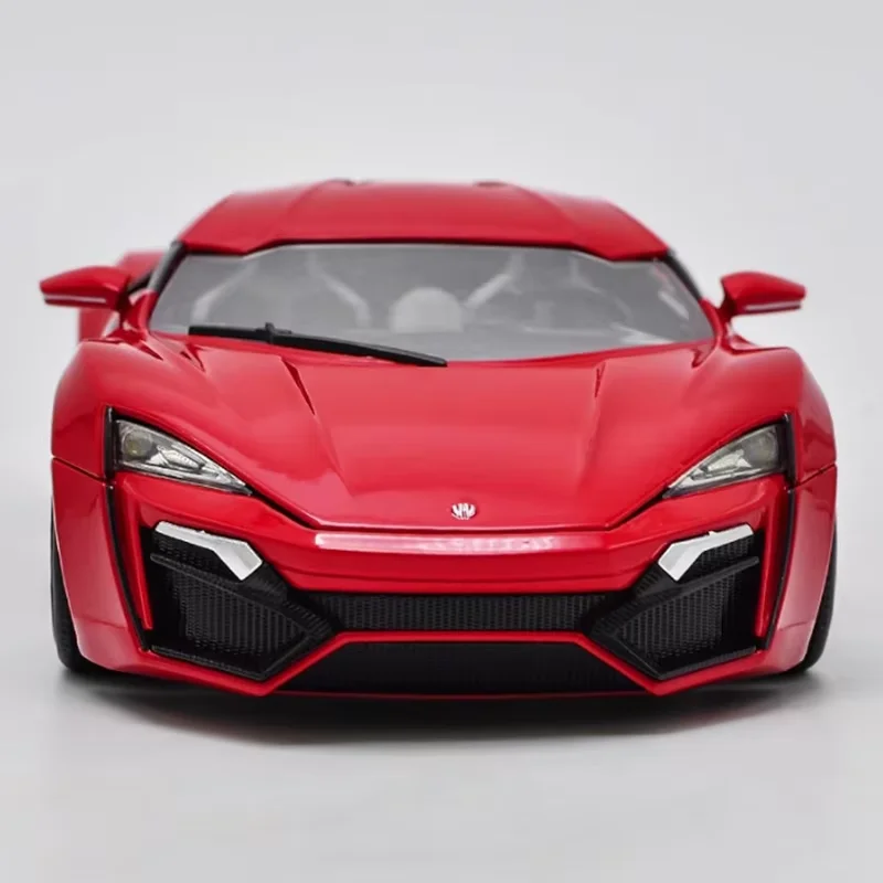 

Литой под давлением масштаб 1:18 JADA Lykan спортивный автомобиль из сплава, имитация модели автомобиля, классическая коллекция, сувенир, статический дисплей, украшения, подарок