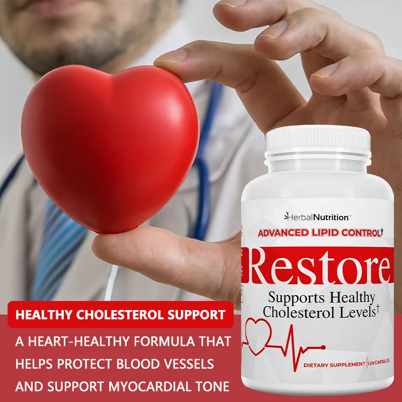 Cholesterol Health Supplements - for Maintaining Cholesterol Levels, Protecting Blood Vessels, and Promoting Heart Health